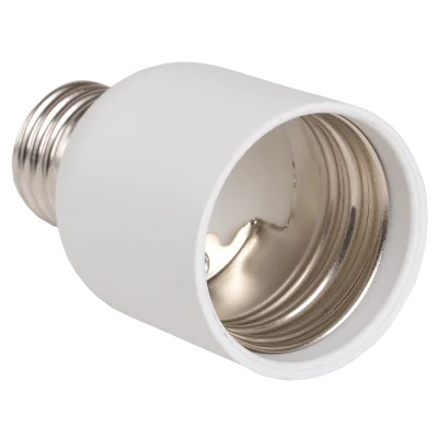 ПР27-40-К02 Переходник пластик, Е27-Е40, белый, индивидуальный пакет, IEK EPR13-01-01-K01 фото 1