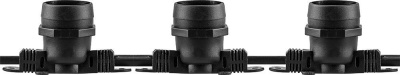 Гирлянда 230V 100 E27 черный, шаг 50cm, IP 65, 50м +1,5м шнур, CL50-50 Feron 29881 фото 1