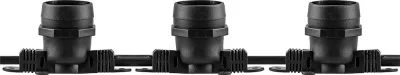 Гирлянда 230V 100 E27 черный, шаг 50cm, IP 65, 50м +1,5м шнур, CL50-50 Feron 29881 фото 1