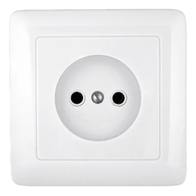 ХИТ С/У РОЗЕТКА без заземления без шторок 10А, 250В, БЕЛЫЙ. Россия Systeme Electric RS10-132-B фото 1