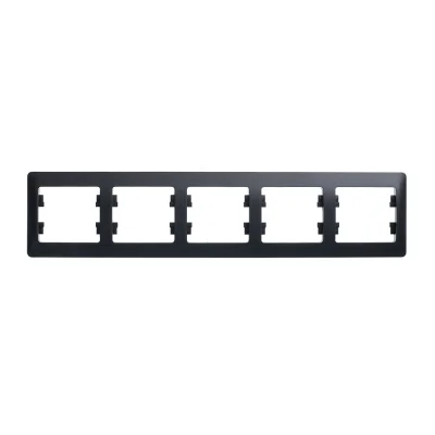 Glossa Антрацит Рамка 5-ая, горизонтальная Systeme Electric GSL000705 фото 1