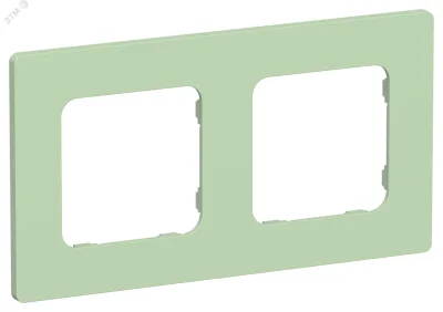 FLITE CLASSIC Рамка 2-местная РУ-2-К-ФлФ фисташковый IEK FI-M22-32-20-K93 фото 1