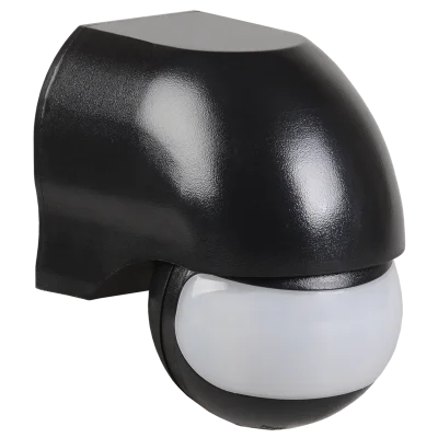 Датчик движения ДД 010 черный, макс. нагрузка 1100Вт, угол обзора 180град., дальность 10м, IP44, IEK фото 1