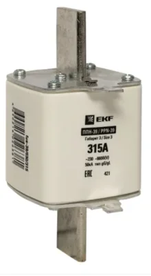 Плавкая вставка ППН-39 630/315А габарит 3 EKF fus-39/630/315 фото 1