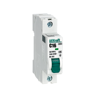 Авт. выкл. 1Р 25А х-ка C ВА-103 6кА нов. DEKraft 12275DEK фото 1