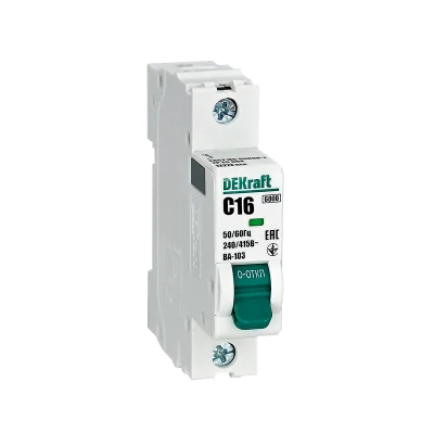 Авт. выкл. 1Р 25А х-ка C ВА-103 6кА нов. DEKraft 12275DEK фото 1