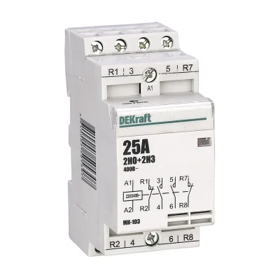 Модульный контактор 2НО+2НЗ 16А 230В МК-103 DEKraft 18055DEK фото 1