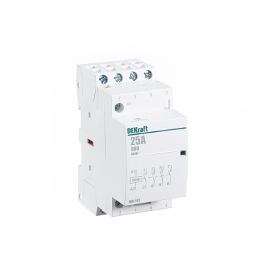 Модульный контактор 4НО 25А 230В МК-103 DEKraft 18067DEK фото 1