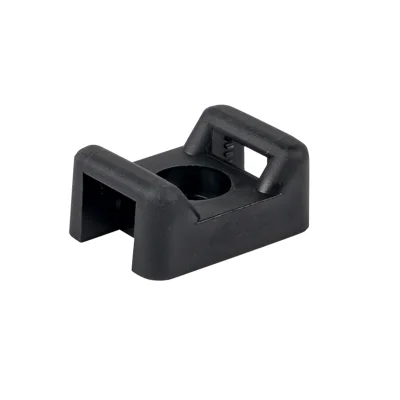 Площадка под хомуты (22x16) с монтажным отверстием М4 чёрная (100шт.) PROxima EKF pmo-22-16-b фото 1