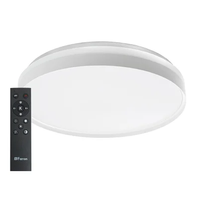 Светильник светодиодный управляемый с пультом 80W, Max. 5600Lm, 3000К-6500K, AL6230 “Simple matte” F фото 1