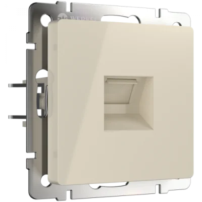 Телефонная розетка RJ-11 (слоновая кость) /WL03-RJ-11-ivory 5шт./уп Werkel a028895 фото 1