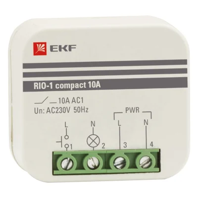 Импульсное реле RIO-1 compact 10А PROxima EKF rio-1k-10 фото 1