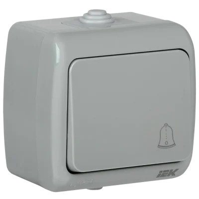 AQUATIC Выключатель кнопочный для открытой установки 10А IP54 ВС-20-1-3-А IEK EVA14-K03-10-54 фото 1