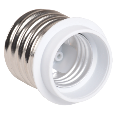 ПР40-27-К02 Переходник пластик, Е40-Е27, белый, индивидуальный пакет, IEK EPR31-01-01-K01 фото 1