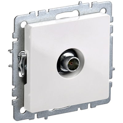 BRITE Роз. TV оконечная РТВ11-0-БрБ бел. IEK BR-A10-O-K01 фото 1