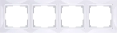 Рамка на 4 поста (белый, basic) Snabb W0042001 Werkel a051301 фото 1