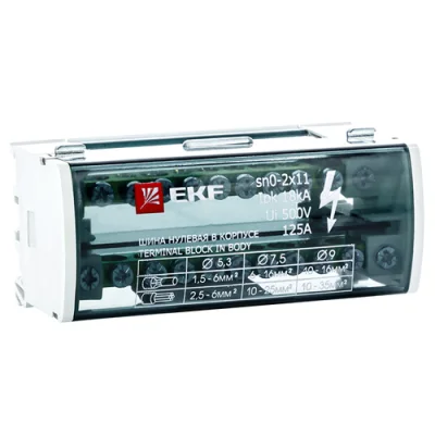 Шина нулевая в корпусе (2х11) PROxima EKF sn0-2x11 фото 1