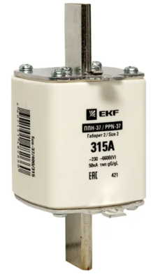 Плавкая вставка ППН-37 400/315А габарит 2 EKF fus-37/400/315 фото 1