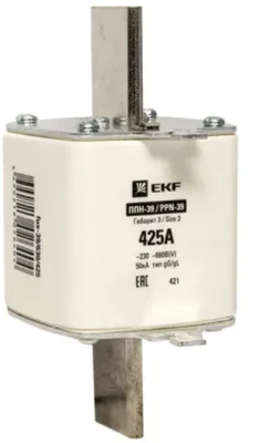 Плавкая вставка ППН-39 630/425А габарит 3 EKF fus-39/630/425 фото 1