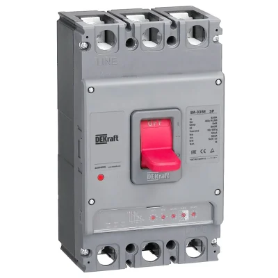 Силовой авт. выкл. с электрон. расц. 3P 400А 50кА ВА-335E DEKraft 22504DEK фото 1