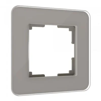 Рамка из стекла на 1 пост Elite дымчатый W0012417 Werkel a057874 фото 1
