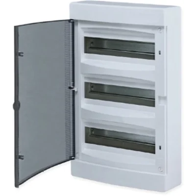 Щит распределительный навесной "Unix" прозрачная дверь 3х12 модулей IP40 PROxima EKF ux-3x12-n фото 1