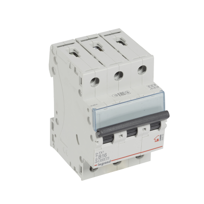 Автоматический выключатель TX³ 6000 - 6 кА - тип характеристики B - 3П - 400 В~ - 16 А - 3 модуля Le фото 1