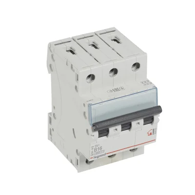 Автоматический выключатель TX³ 6000 - 6 кА - тип характеристики B - 3П - 400 В~ - 16 А - 3 модуля Le фото 1