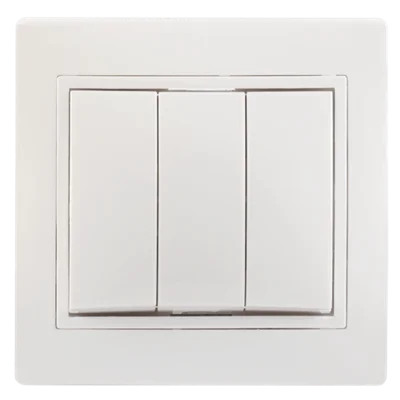 KVARTA Выключ. 3-кл. 10А ВС10-3-0-КБ бел. IEK EVK30-K01-10-DM фото 1