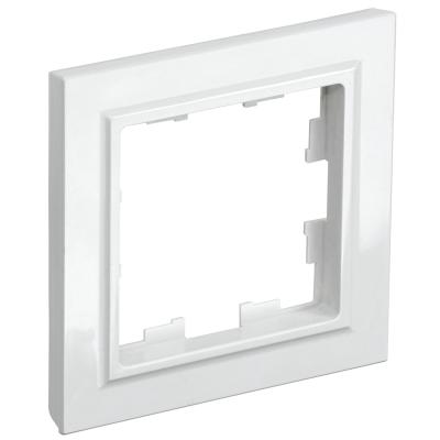 BRITE Рамка 1-мест. РУ-1-БрБ бел. IEK BR-M12-K01 фото 1