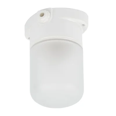 Светильник НББ 01-60-101 112х137х112мм, E27 max 60Вт, прямой керам. корпус, стекло, IP65, белый Fero фото 1