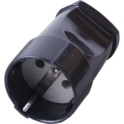 Розетка переносная 1-местная с/з PST16-40-200, черный STEKKER 32854 фото 1