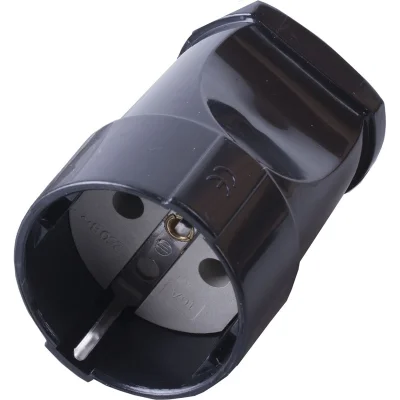 Розетка переносная 1-местная с/з PST16-40-200, черный STEKKER 32854 фото 1