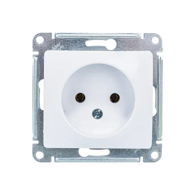 GLOSSA РОЗЕТКА без заземления, 16А, механизм, БЕЛЫЙ Systeme Electric GSL000141 фото 1