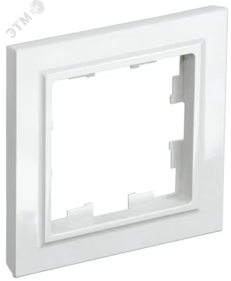 BRITE Рамка 1-местная РУ-1-БрБ белый IEK BR-M12-K01-PRO фото 1