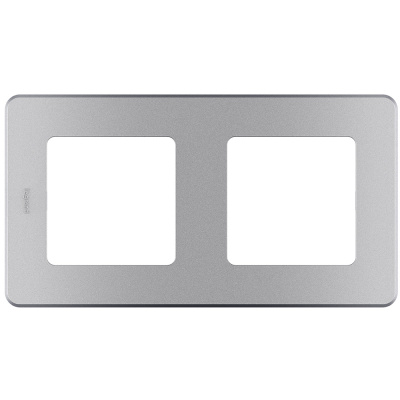 Рамка - 2 поста - INSPIRIA - алюминий Legrand 673942 фото 1