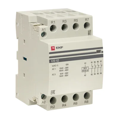Контактор модульный КМ 63А 4NC (3 мод.) PROxima EKF km-3-63-04 фото 1