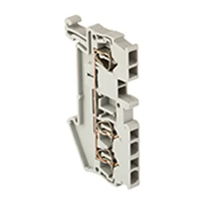 Колодка клеммная пружинная JXB-ST-2.5 31А 3 вывода серая PROxima EKF plc-jxb-st-2.5-3 фото 1