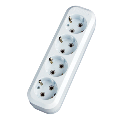 Колодка 4 гн. 16А 3,5кВт с/з Эксперт PROxima EKF AKB16-4 фото 1