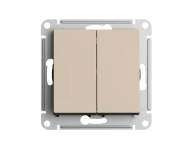 ATLASDESIGN 2-клавишный ВЫКЛЮЧАТЕЛЬ, сх.5, 10АХ,
механизм, ПЕСОЧНЫЙ Systeme Electric ATN001251 фото 1