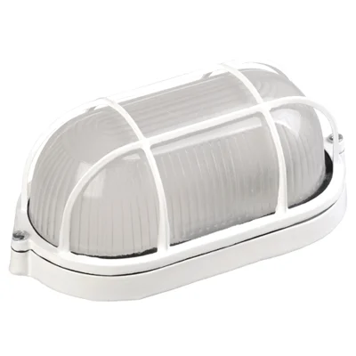 Светильник НПП1402 белый/овал с реш.60Вт IP54 IEK LNPP0-1402-1-060-K01 фото 1