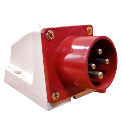 Вилка стационарная 514 3Р+РЕ 16А 380В IP44 EKF ps-514-16-380 фото 1