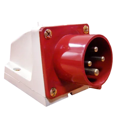 Вилка стационарная 514 3Р+РЕ 16А 380В IP44 EKF ps-514-16-380 фото 1