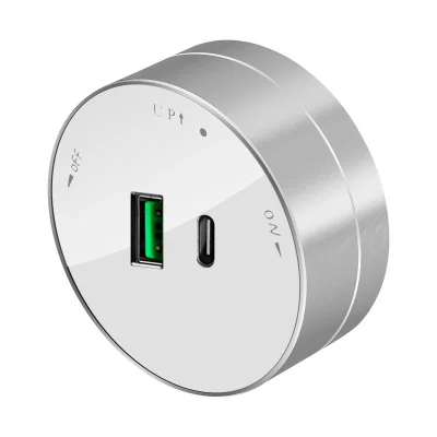 Розетка 2хUSB (тип А+С) 18Вт, 5В/3А Белый MultiTrack Systeme Electric MTK13003W фото 1