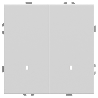 Выключатель СП 2-м с подсв. механизм (белый фарфор) soft touch Эмили RSW10-5102-01 STEKKER 49864 фото 1