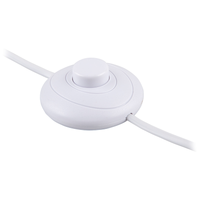 Сетевой шнур (с ножным выключателем) белый, DM106, артикул Feron 29844 фото 1