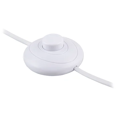 Сетевой шнур (с ножным выключателем) белый, DM106, артикул Feron 29844 фото 1