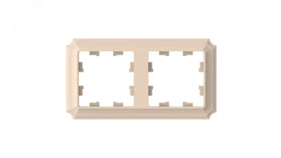 ATLASDESIGN ANTIQUE 2-постовая рамка, универсальная, ПЕСОЧНЫЙ Systeme Electric ATN101202 фото 1