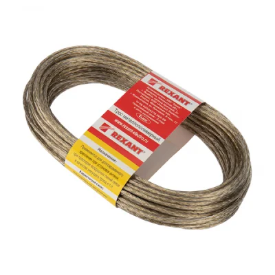 Трос стальной в ПВХ изоляции 3мм (20м/бухта) REXANT (1/1/25) Rexant 09-5130 фото 1