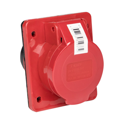 Розетка стационарная внутренняя 415 3Р+РЕ+N 16А 380В IP44 EKF ps-415-16-380 фото 1